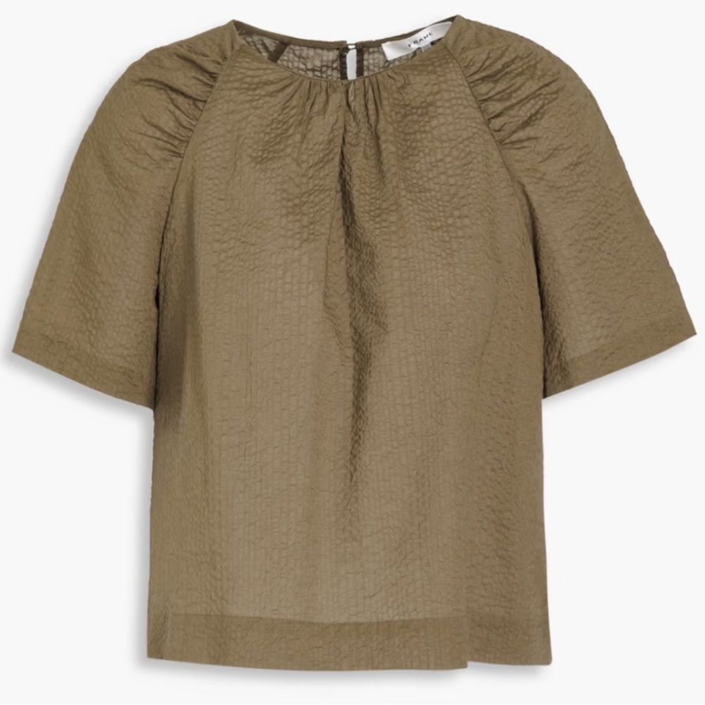 Frame Denim Olive Blouse